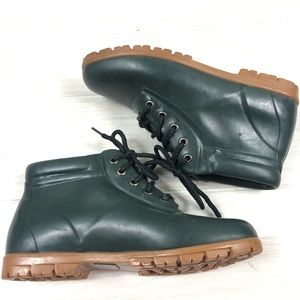 Lands End Rain Ankle Booties size 9 duck boots